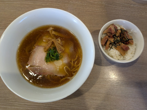 「醤油そば＋叉焼丼」@中華そば 和渦 TOKYOの写真