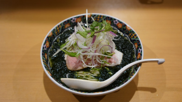 「たっぷり青海苔の冷やし煮干し蕎麦」@北千住煮干中華蕎麦 かれんの写真