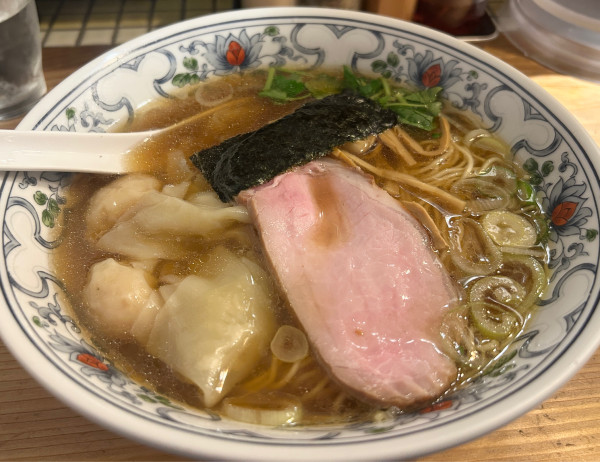 「ミックスワンタン麺＋半ライス」@らーめん・わんたん ゆう輝屋の写真