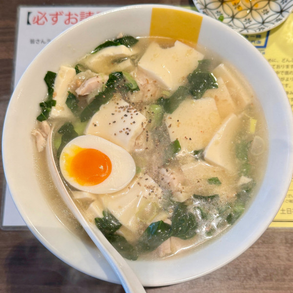 「豆腐らー麺」@塩生姜らー麺専門店MANNISHの写真