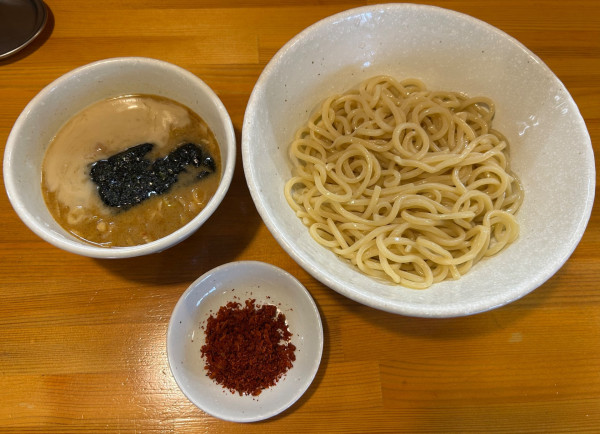 「辛つけ麺¥1100&赤星¥650」@麺屋 永太の写真