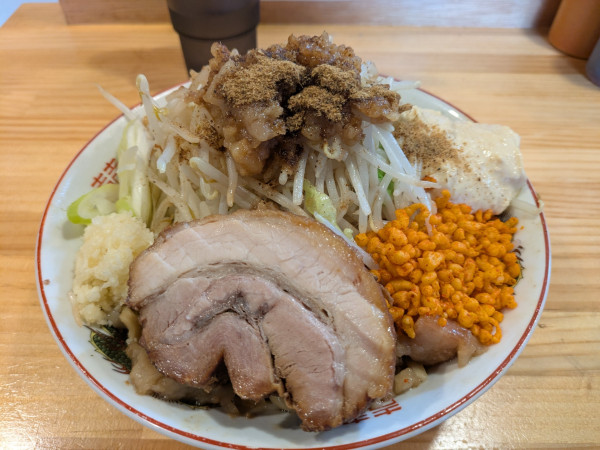 「まぜそば(小、豚入り)」@鷹の目 西巣鴨店の写真