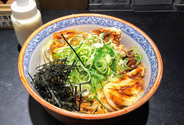 「四川風シビカラ担々油そば」@笠岡ラーメン 一元堂 神保町店の写真