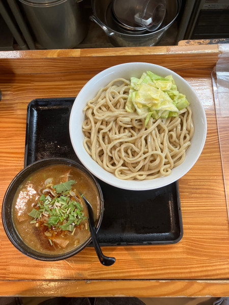 「カレーつけ麺 大盛+肉マシ」@澤神の写真