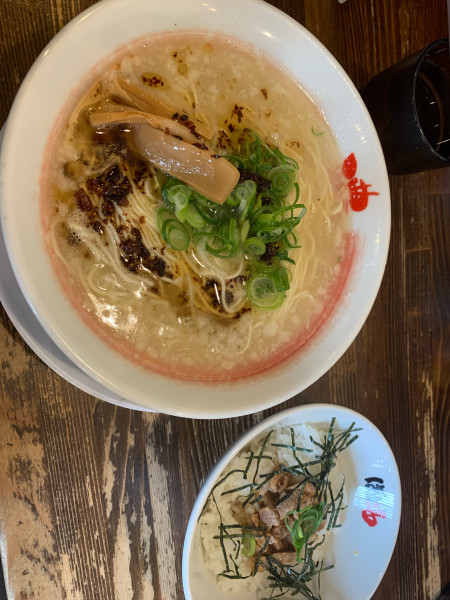 「サービスランチ　塩 750円」@新・和歌山らーめん ばり嗎 福山駅家店の写真