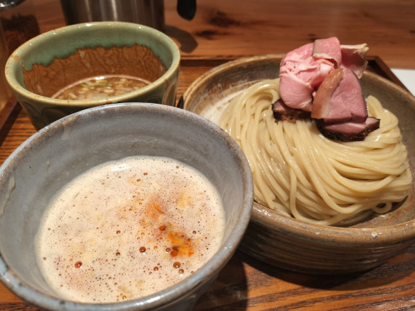 「つけ汁2種　つけめん」@あいだやの写真