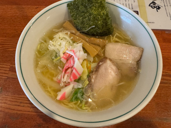 「塩ラーメン中盛」@麺屋二八の写真