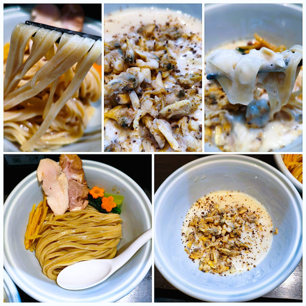 「クラムチャウダーつけ麺(限定)　1150円」@らーめん 三極志の写真