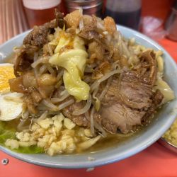 ラーメン+ブタカス入りアブラ+ショウガ