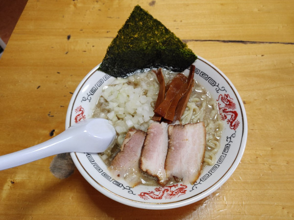 「背脂煮干中華　和え玉　800+200円」@福島屋の写真