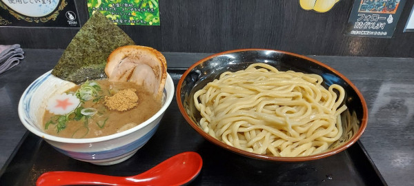 「濃魚介豚骨つけめん(大盛)」@ラーメンまるさ商店の写真