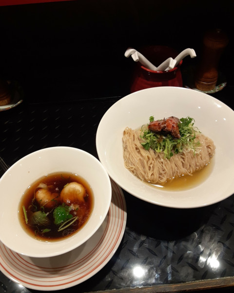 「昆布水つけ麺」@トーキョーニューミクスチャーヌードル 八咫烏 CHIKARABOの写真