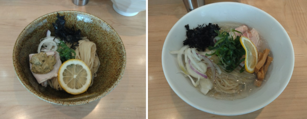 「【限定】牡蠣の潮そば（冷し）¥1200+牡蠣の和え玉¥500」@「七色の落書き」の写真