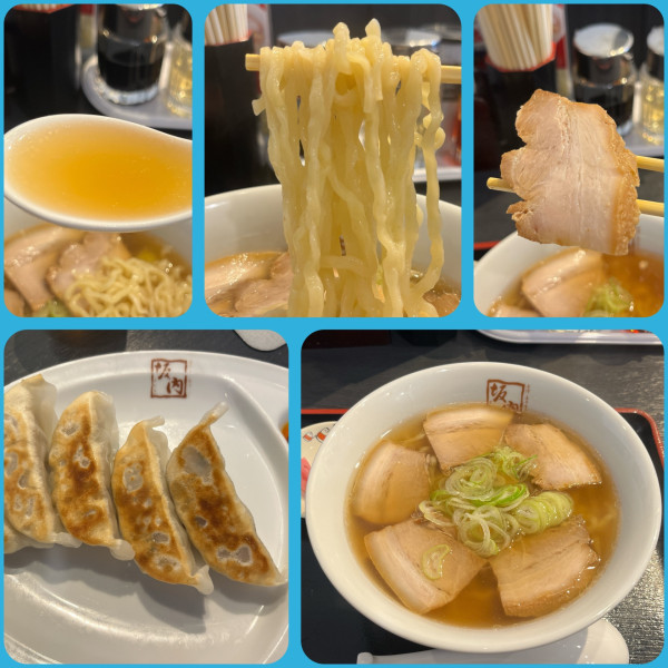 「喜多方ラーメン¥840+餃子5個¥230」@喜多方ラーメン 坂内 湘南寒川店の写真