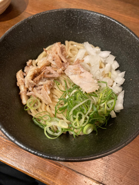 「煮干し油の和え玉¥250」@煮干し中華そば 高麗乃 飛翔の写真