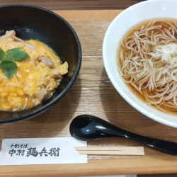 親子丼と温そば