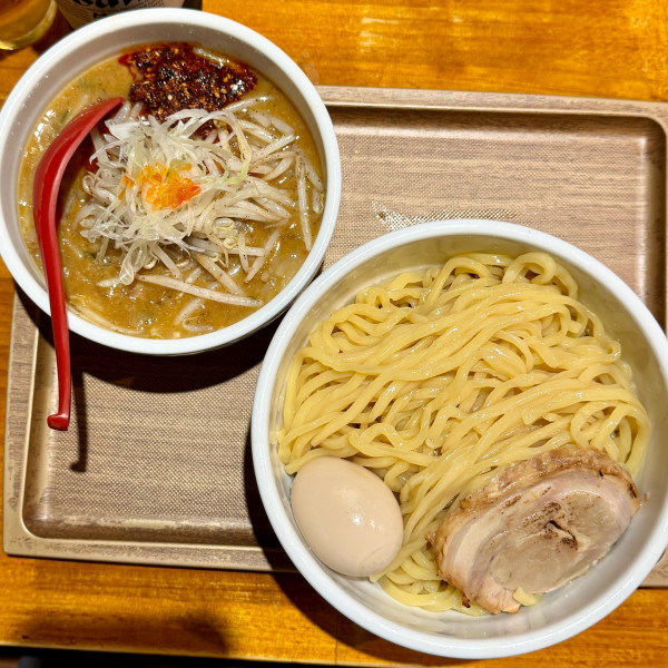 「味玉辛味噌つけめん」@らーめん 蓮の写真