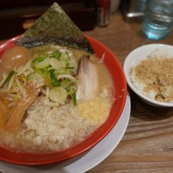 味噌ばんから 麺硬め＋生姜＋ライス＋サービス味玉