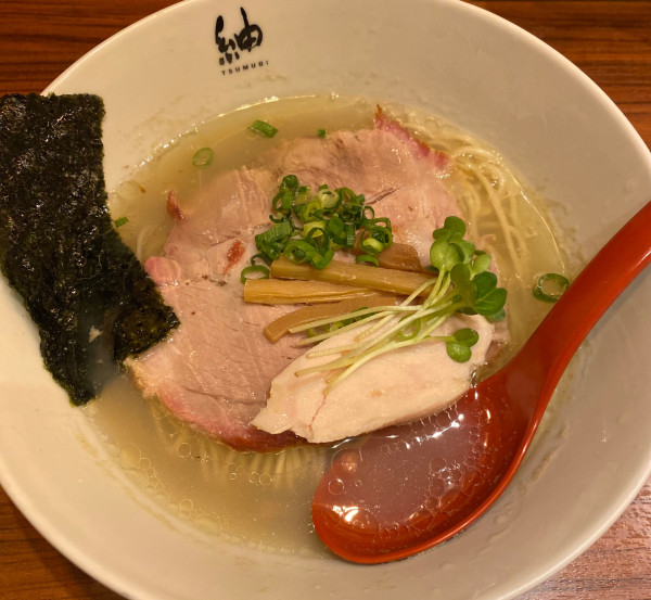 「【限定】牡蠣とシジミの貝塩のラーメン 1200円」@紬生の写真