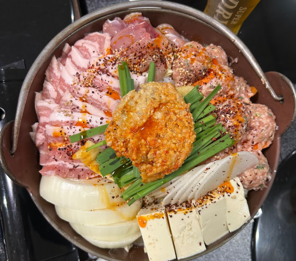 「豆乳担々ちゃんこ鍋の〆ラーメン」@ちゃんこ両国の写真