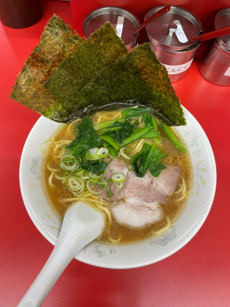 「太麺ラーメン(800円)」@鹿島家 黄金町店の写真