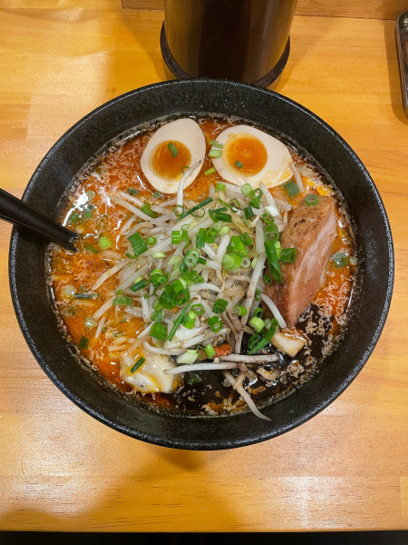 「麻辣味噌ラーメン(1100円)」@火炎山の写真