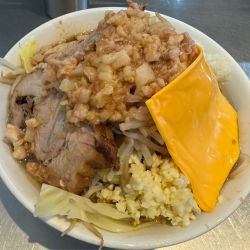 ラーメン＋チーズ､タマネギ､つけあぶら