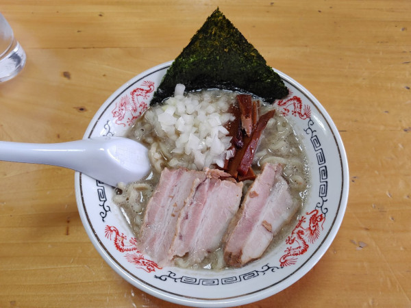 「背脂煮干中華　和え玉　800+200円」@福島屋の写真