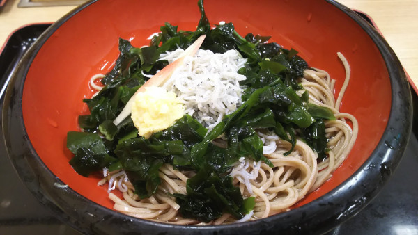 「北限の釜揚げしらすそば」@立ちそば処 杜の写真