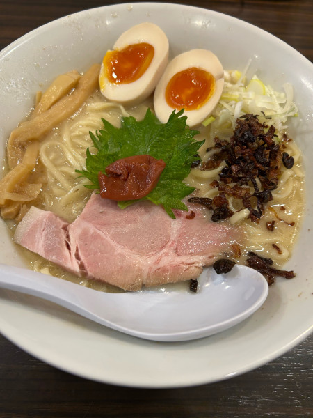 「味玉特濃鶏白湯麺」@超濃厚鶏白湯ラーメン専門店 自家製麺 鶏ふじの写真