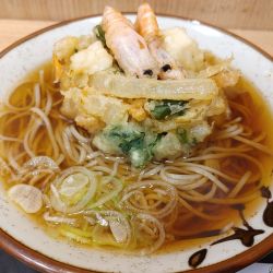 上かき揚げそば