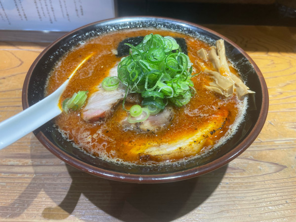 「チャーシュー中華蕎麦1400+担々麺200+辛味100」@中華蕎麦 ひら井の写真