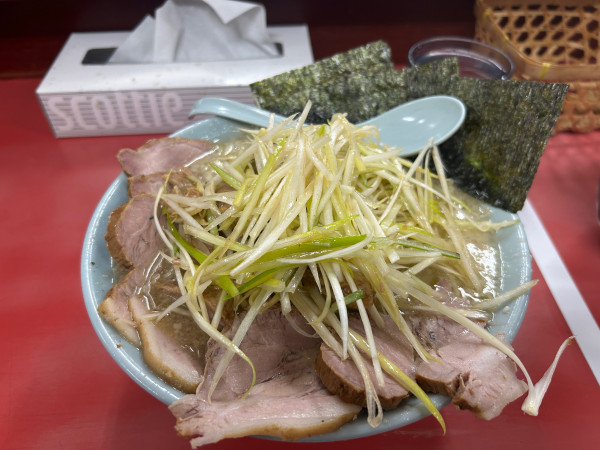 「ネギコテチャーシューメン　ネギ増し」@ラーメンショップ 石下店の写真