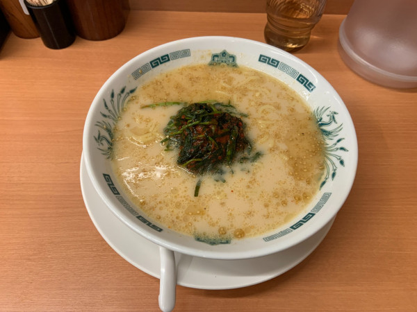 「とんこつニラ南蛮」@日高屋 川越西口店の写真