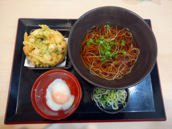 「AKEかきあげそば（800円）」@ゆで太郎 川崎砂子店の写真