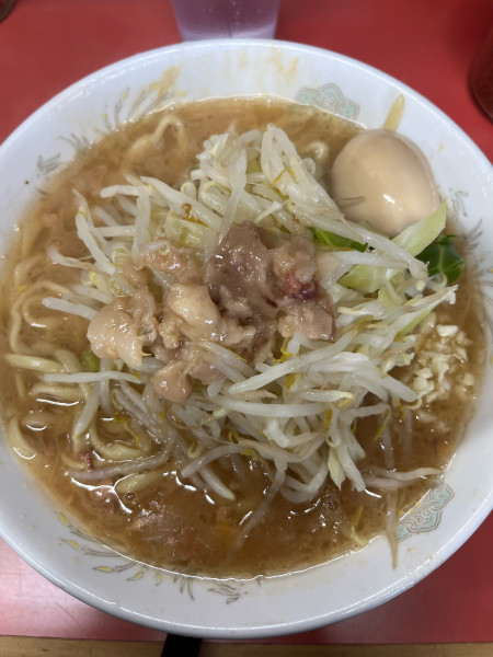 「小ラーメン➕煮卵」@ラーメン二郎 環七一之江店の写真