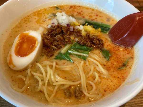 「期間限定　濃厚鶏白湯担々麺」@麺や 柚葉の写真