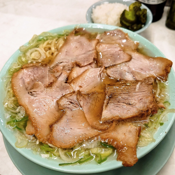 「チャーシュー麺＋ライス無料」@クマちゃんラーメンの写真