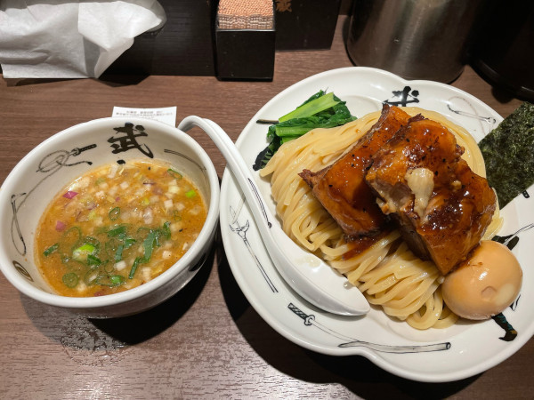 「濃厚武仁肉二倍つけ麺（2倍）」@麺屋武蔵 武仁の写真