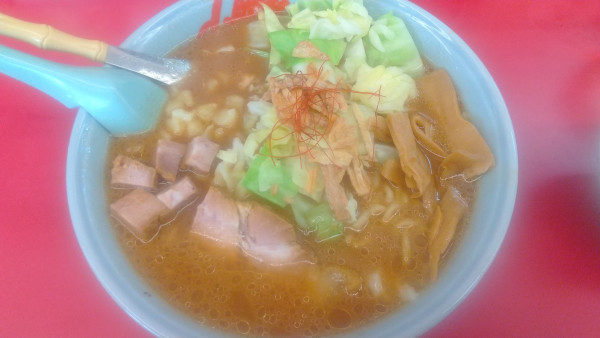 「【限定】カレーとんこつラーメン+‪α‬」@ラーメン山岡家 石岡店の写真