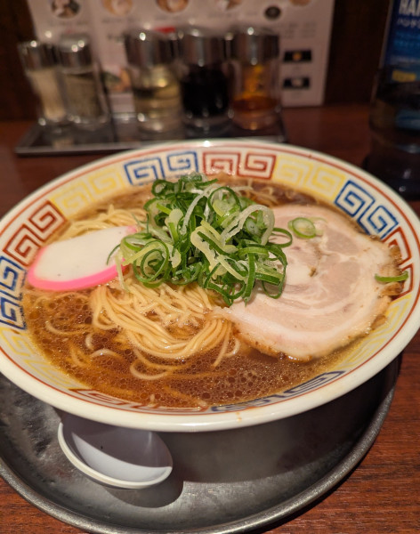 「中華そば+大盛」@紀州和歌山ラーメン まっち棒 溝の口店の写真