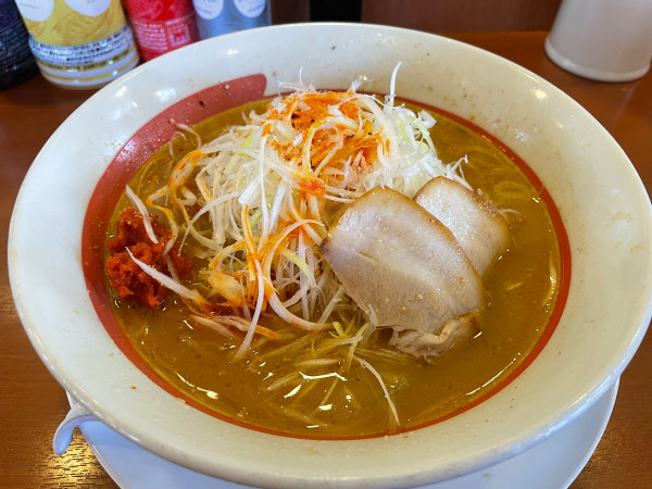 「味噌ねぎらーめん　辛しにんにく」@幸楽苑 新小名浜店の写真