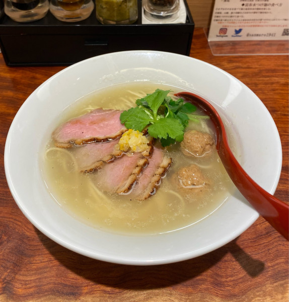 「[限定] 鴨そば塩 ¥1500」@三馬路 東京店の写真