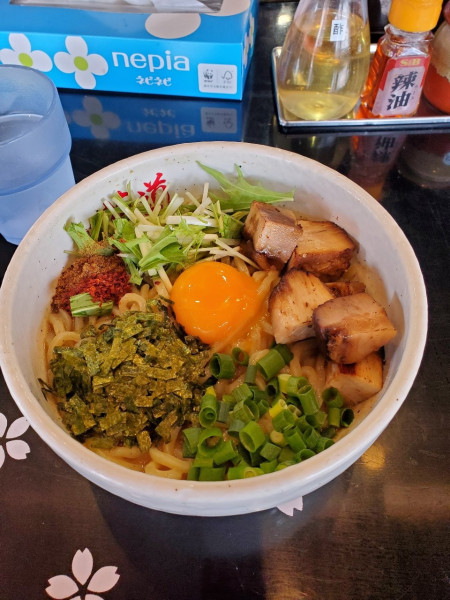 「まぜそば@980」@麺場 花道 中村本店の写真