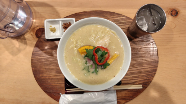 「鶏白湯Soba 大盛り」@銀座 篝 本店の写真