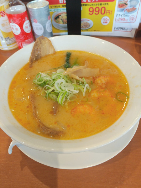 「濃厚エビ味噌らーめん」@幸楽苑 蓮田店の写真