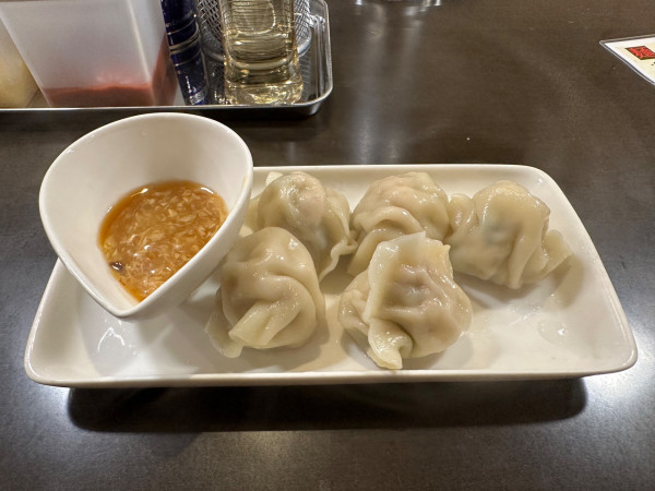 「茹で上げ餃子480円」@濃厚背脂中華そば グンジュウの写真