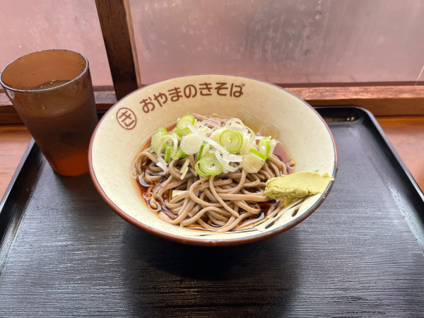 「冷やしかけそば450円」@おやまのきそば 足利市駅前店の写真