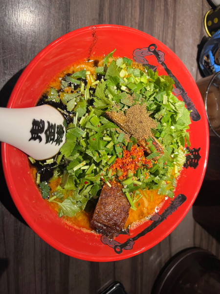 「パクチーカラシビ味噌らー麺1,320円」@カラシビ味噌らー麺 鬼金棒の写真