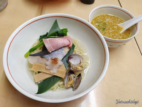 「春の濃厚つけそば　焼き鯖添え（1,180円）」@中華そば よしかわの写真